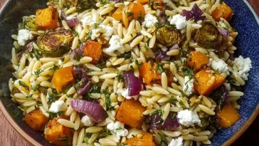 Best Fall Harvest Orzo Salad