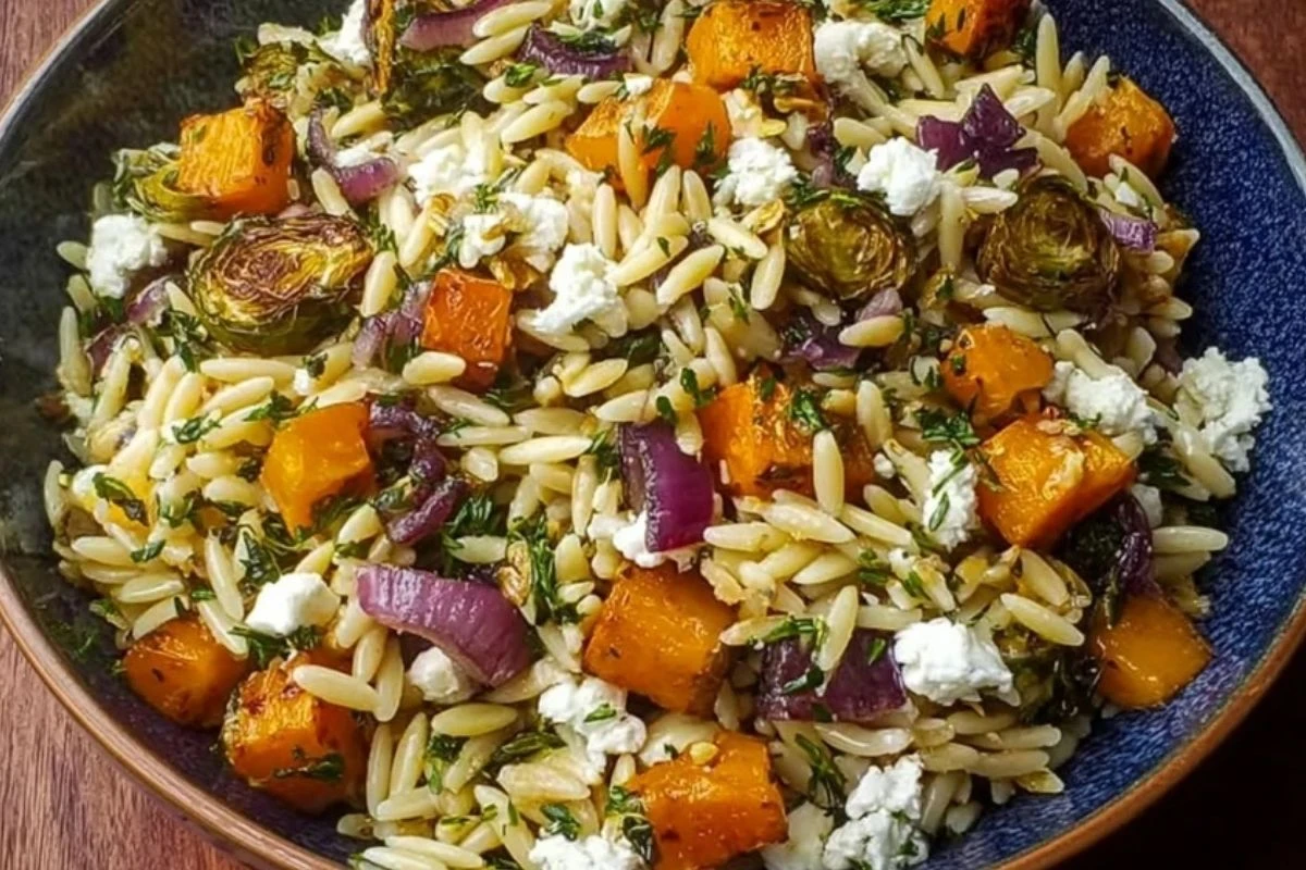 Best Fall Harvest Orzo Salad
