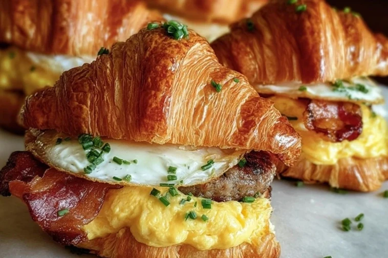 Breakfast Croissant Sandwiches