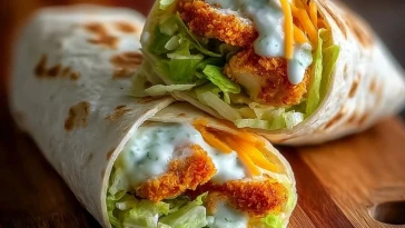 Crispy Chicken Ranch Snack Wrap