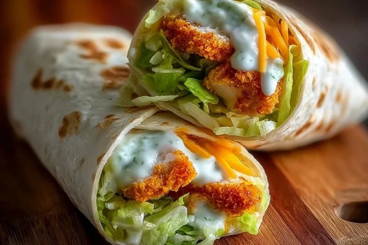 Crispy Chicken Ranch Snack Wrap