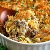 Homemade French Onion Beef Casserole