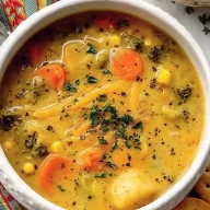 Irresistible One Pot Creamy Vegetable Soup