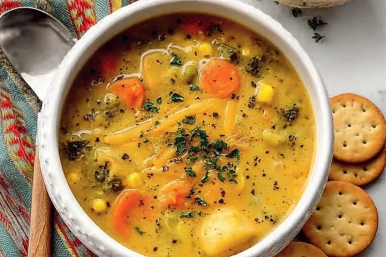 Irresistible One Pot Creamy Vegetable Soup