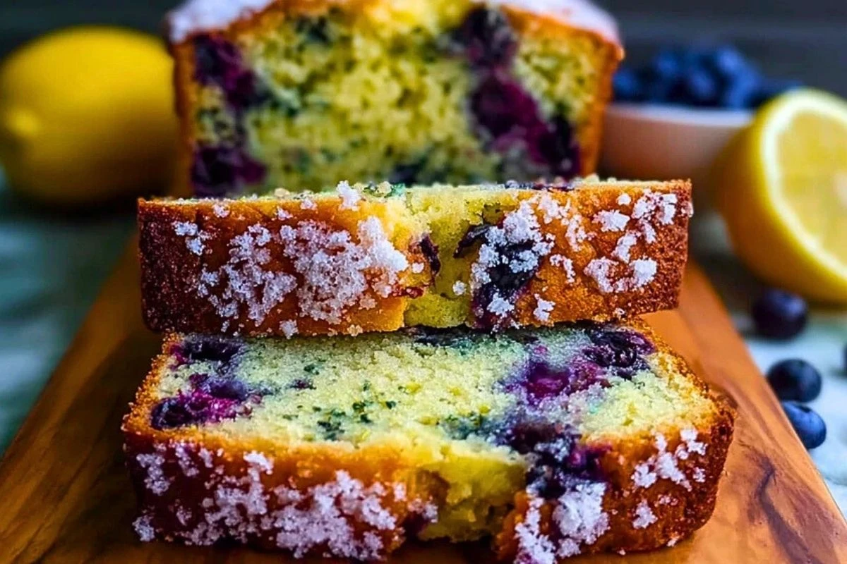 Lemon Blueberry Zucchini Bread