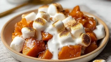 Marshmallow Crock Pot Sweet Potatoes