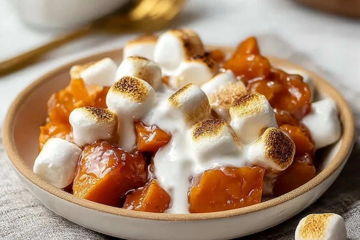 Marshmallow Crock Pot Sweet Potatoes
