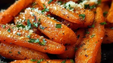 Parmesan Garlic Roasted Carrots