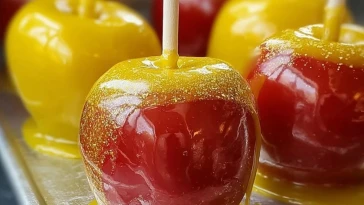 Pineapple Lemonade Candy Apples