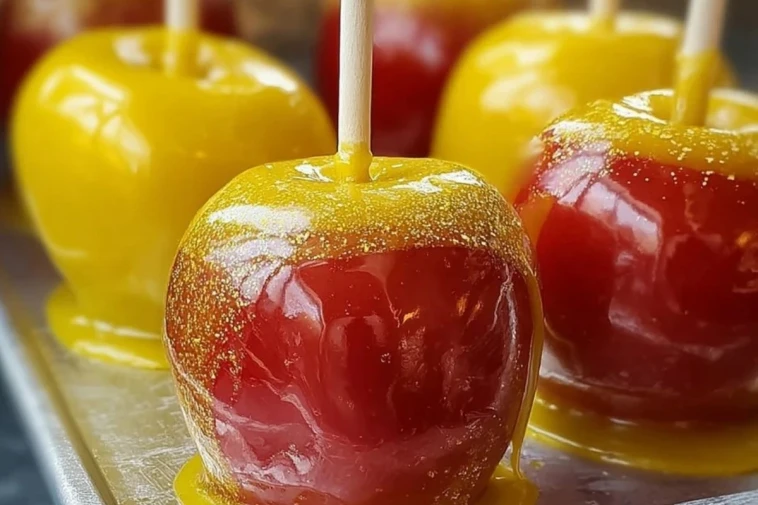 Pineapple Lemonade Candy Apples