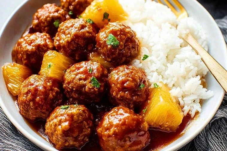 Slow Cooker Sweet and Sour Meatballs