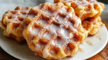 Apple Fritter Waffle Donuts