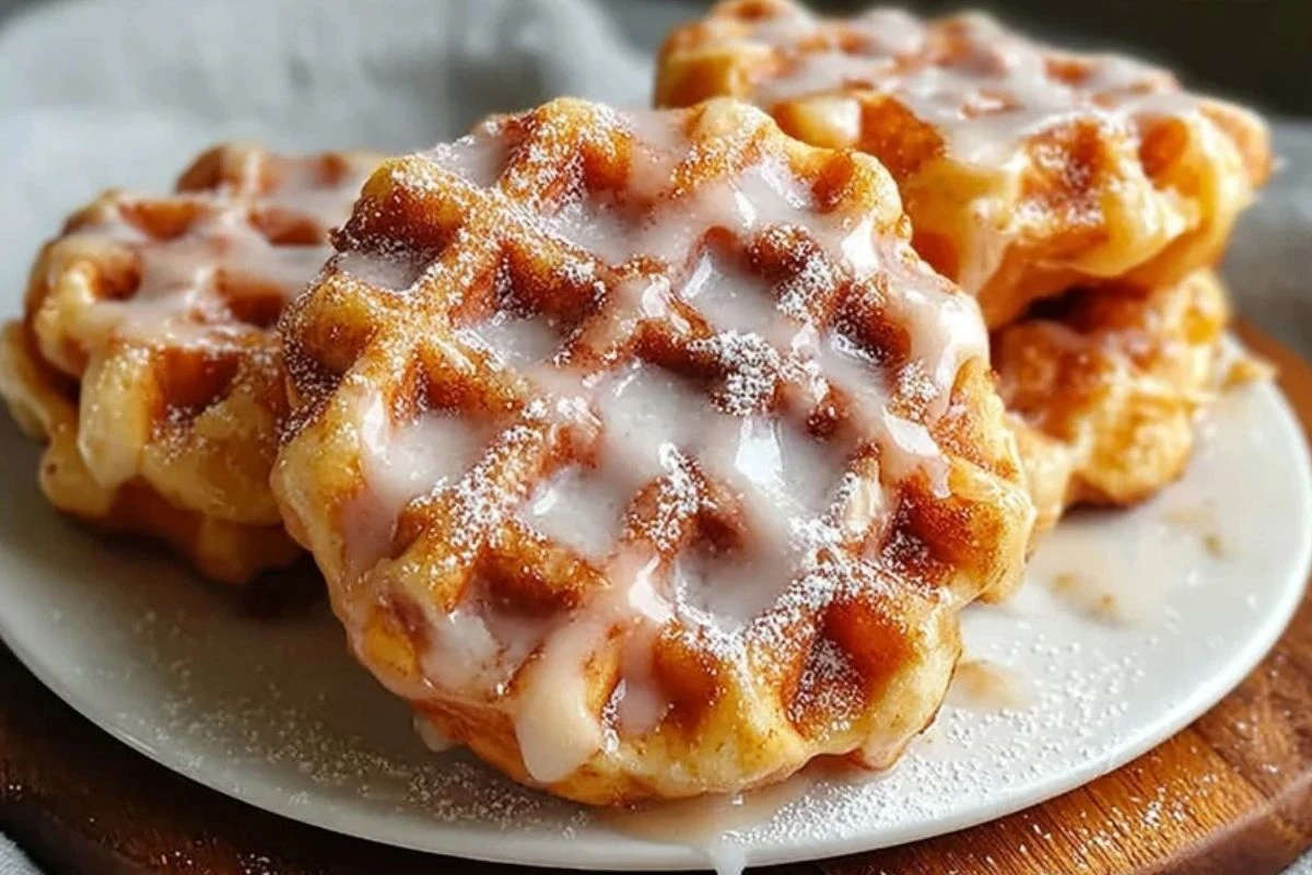 Apple Fritter Waffle Donuts