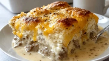 Biscuits and Gravy Casserole