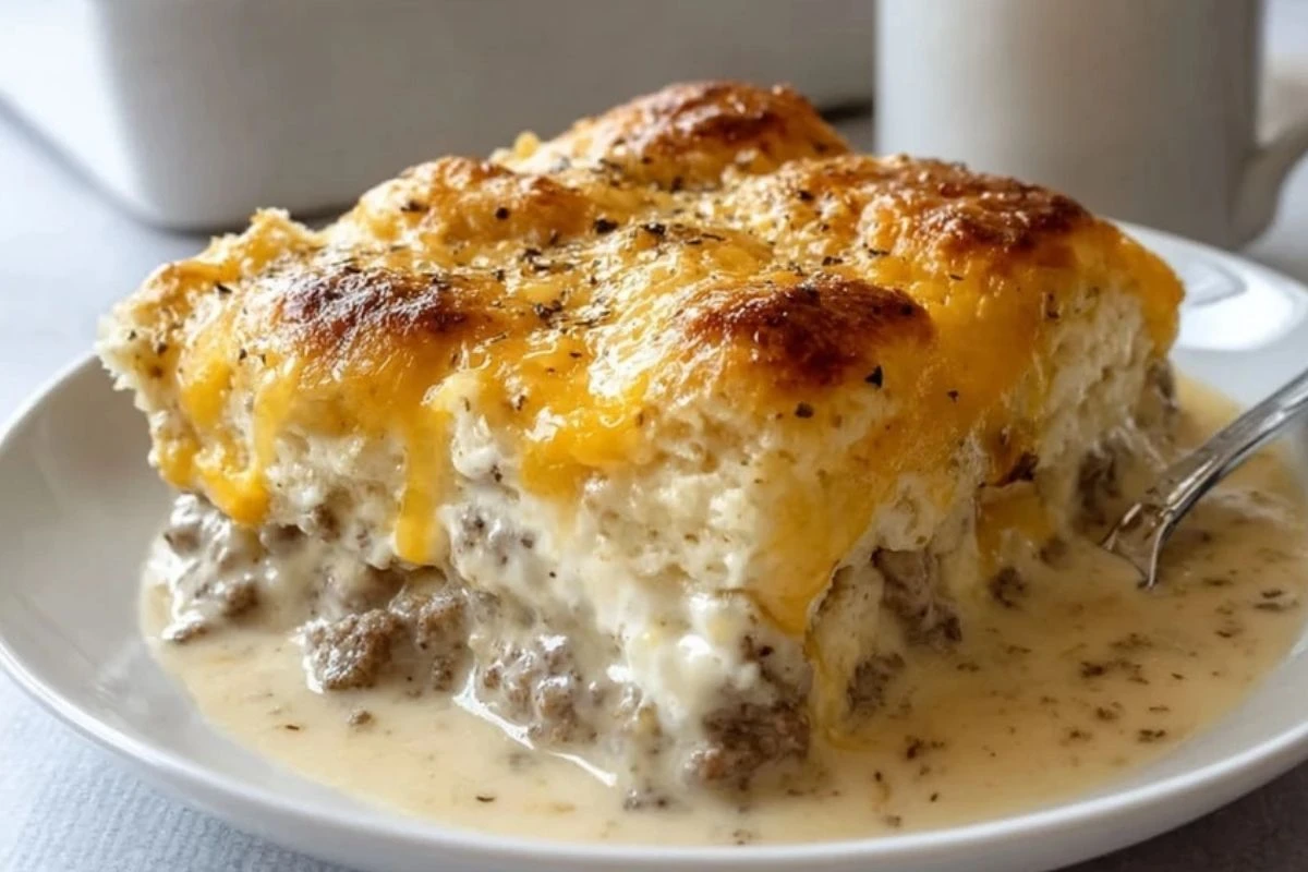 Biscuits and Gravy Casserole