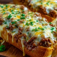 Cheesesteak Stuffed Garlic Bread Loaf