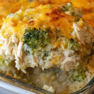 Cheesy Broccoli Chicken and Rice Casserole