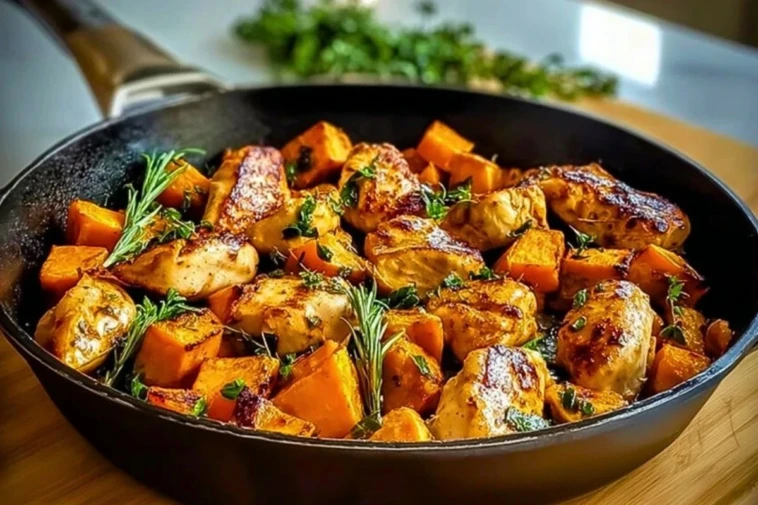 Chicken and Sweet Potato Skillet