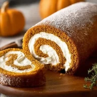 Classic Pumpkin Roll with Creamy Filling