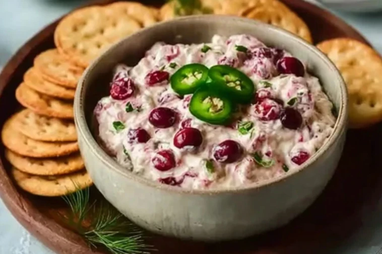 Cranberry Jalapeño Cream Cheese Dip