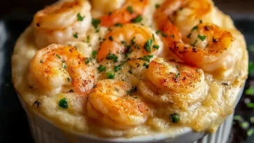 Shrimp and Lobster Biscuit Pot Pie