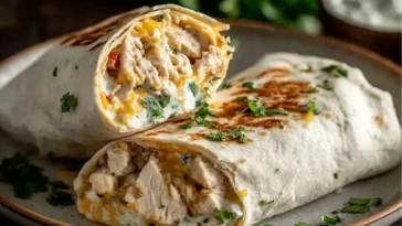 Creamy Chicken Cheese Wraps