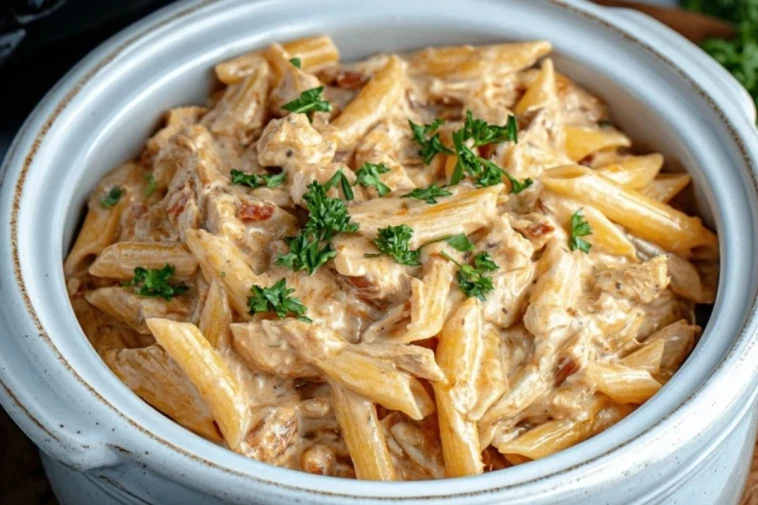 Crock Pot Creamy Cajun Chicken Pasta