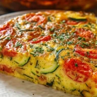 Crustless Zucchini Tomato Quiche