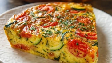 Crustless Zucchini Tomato Quiche
