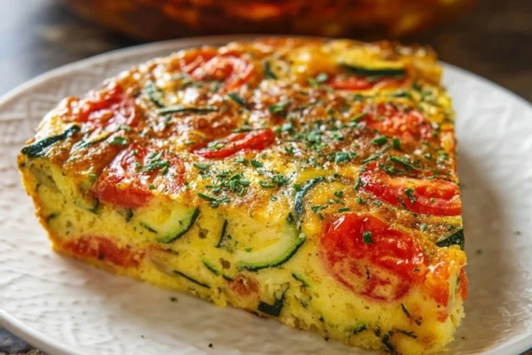 Crustless Zucchini Tomato Quiche