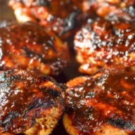 Grilled BBQ Boneless Chicken Thighs