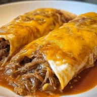 Irresistible Shredded Beef Enchiladas