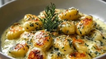 Millionaire Gnocchi with Creamy Sauce