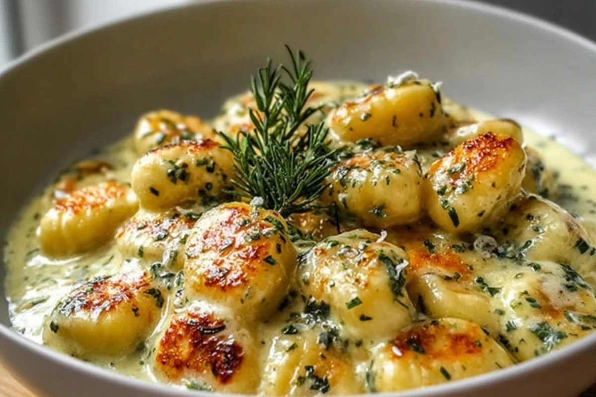 Millionaire Gnocchi with Creamy Sauce