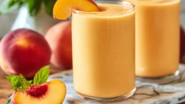 Peach Smoothie With Frozen Peaches