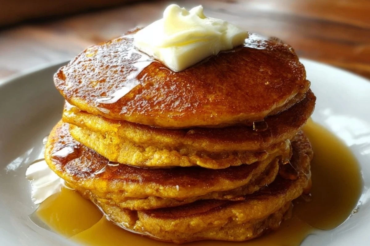 Pumpkin Greek Yogurt Pancakes