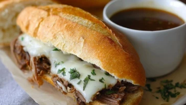 Slow Cooker French Dip Sandwiches