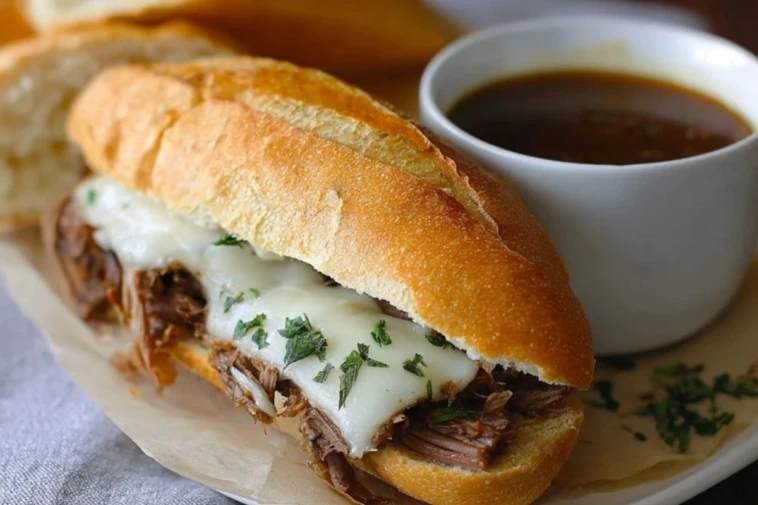 Slow Cooker French Dip Sandwiches