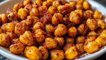 Spicy Smoky Roasted Chickpeas