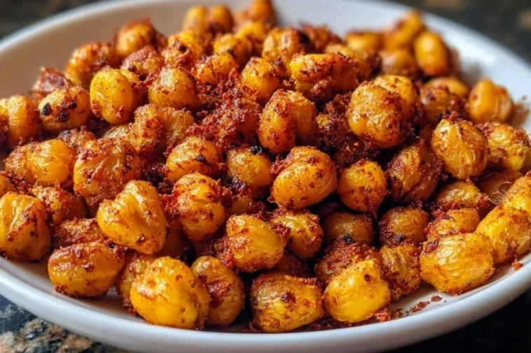 Spicy Smoky Roasted Chickpeas
