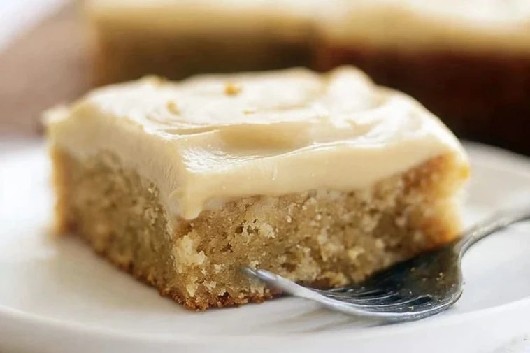 Banana Bars with Salted Caramel Frosting