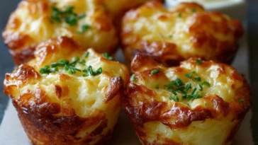 Cheesy Mashed Potato Puffs