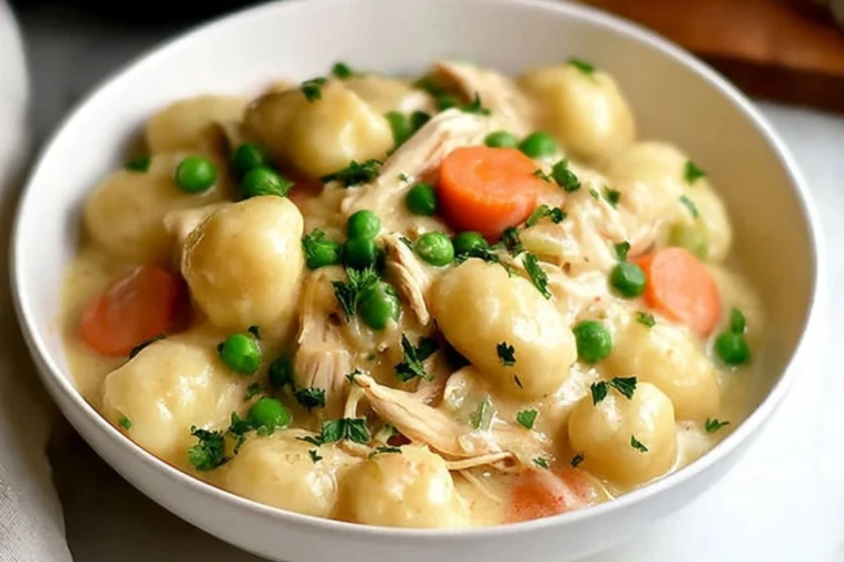 Classic Chicken And Dumplings With Gnocchi