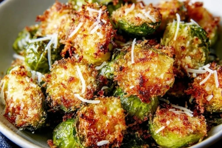 Crispy Parmesan-Crusted Roasted Brussels Sprouts