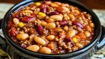 Hearty Slow Cooker Cowboy Beans