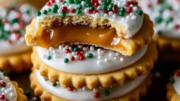 Irresistible Caramel Ritz Cracker Christmas Cookies