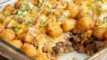 Big Mac Tater Tot Casserole