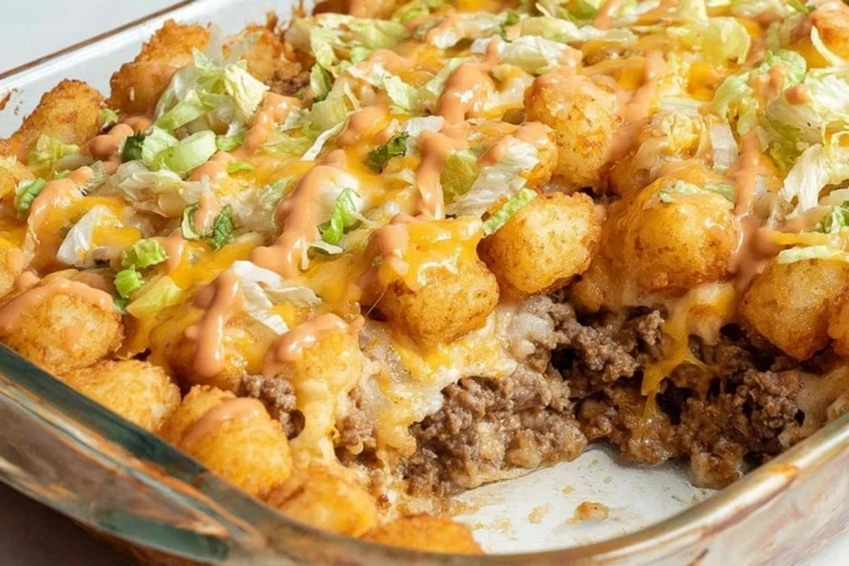 Big Mac Tater Tot Casserole
