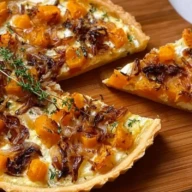Butternut Squash Caramelized Onion Tart