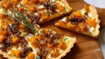 Butternut Squash Caramelized Onion Tart